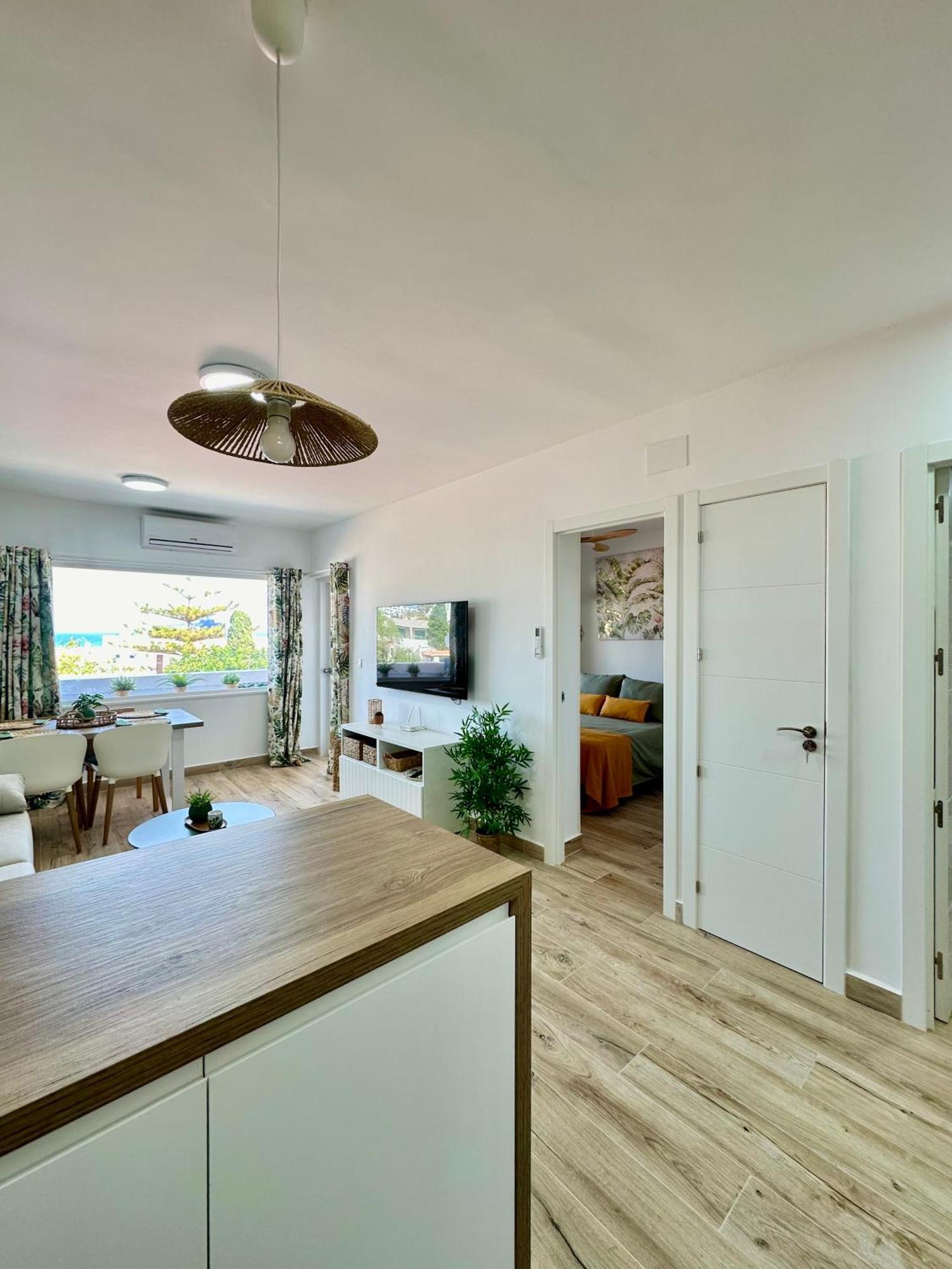 Apartamento Villa Azul, 1ª Linea De Playa موخاكار المظهر الخارجي الصورة